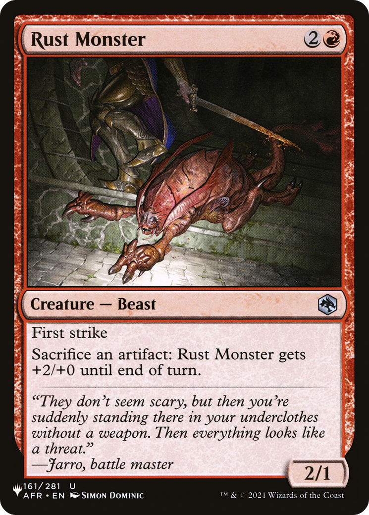Rust Monster (LIST-AFR-161) - The List