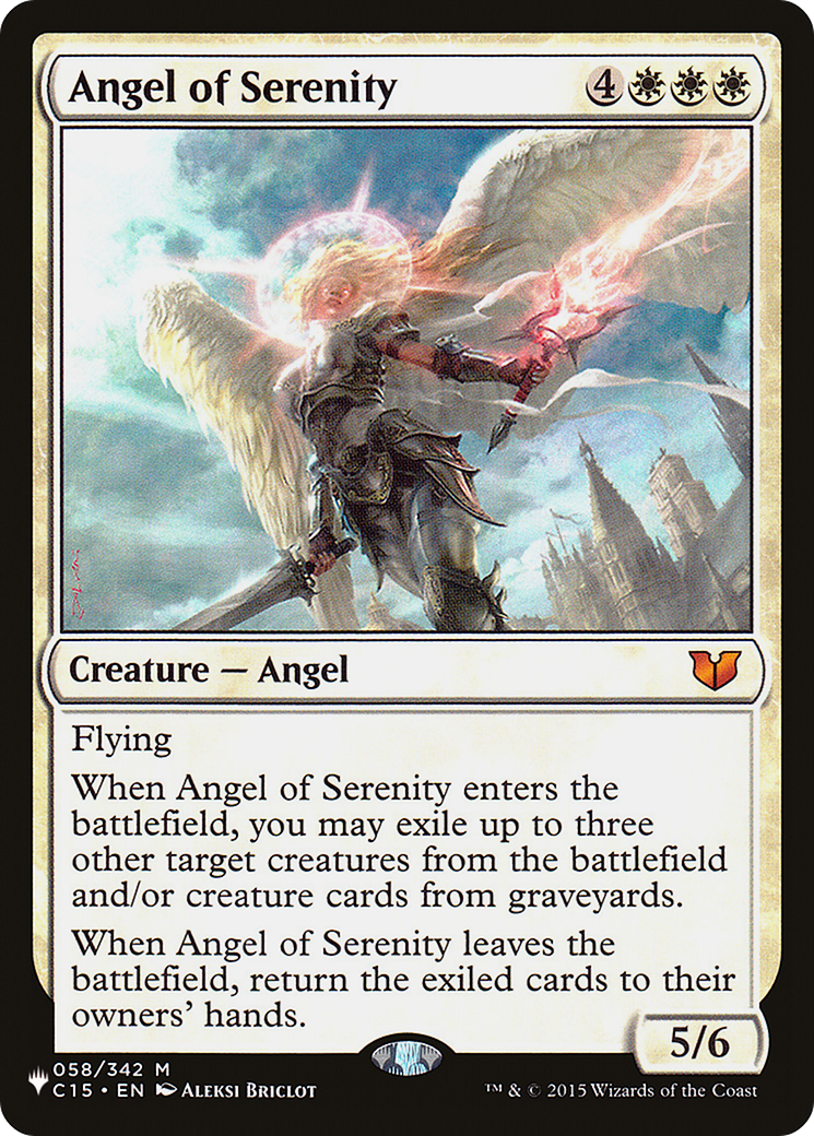 Angel of Serenity (LIST-C15-58) - The List