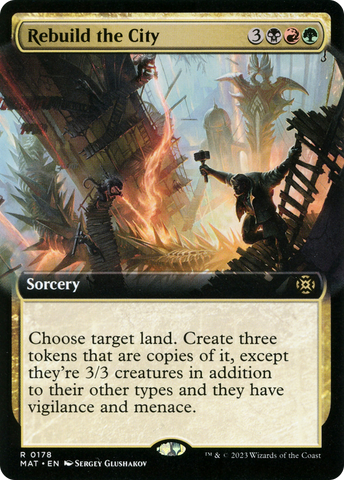 Rebuild the City (MAT-178) - March of the Machine: The Aftermath: (Extended Art) Foil