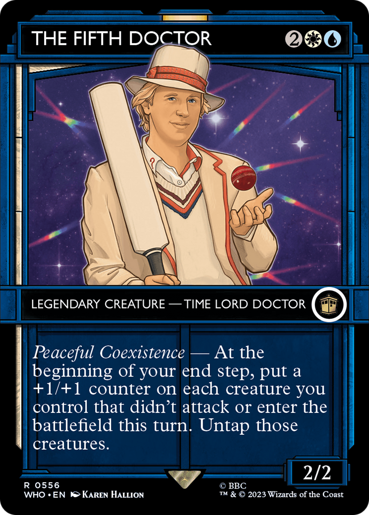 The Fifth Doctor (WHO-556) - Doctor Who: (Showcase) (Borderless)