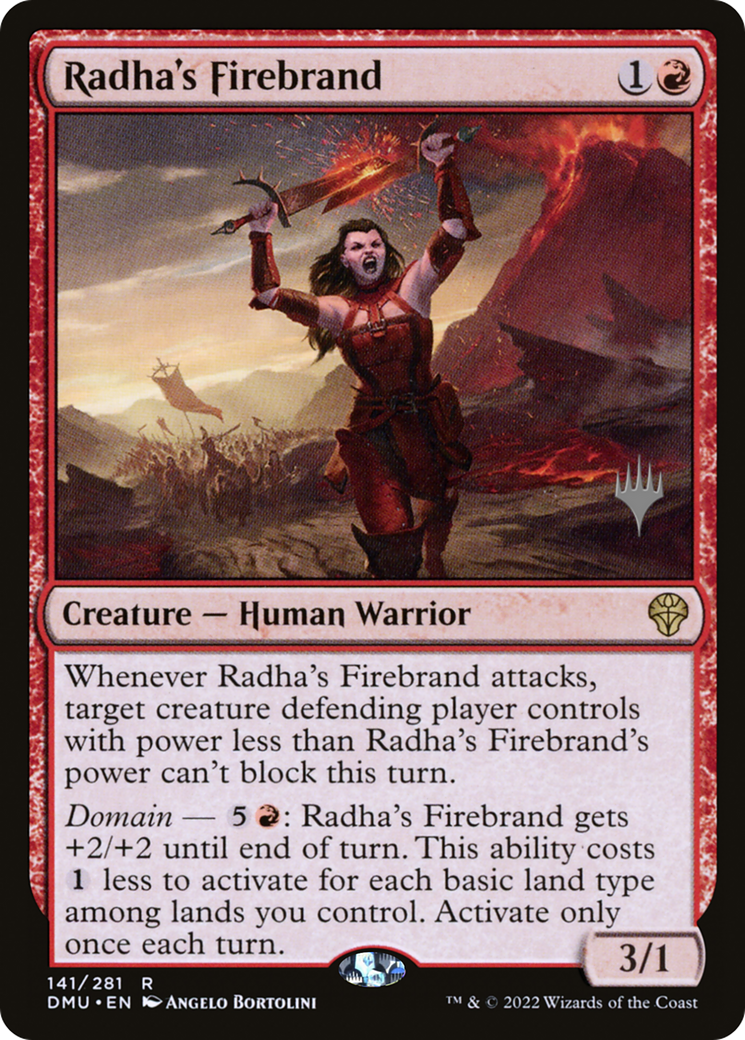 Radha's Firebrand (PPDMU-141) - Dominaria United Promos