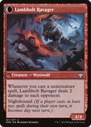 Lambholt Raconteur // Lambholt Ravager (VOW-167) - Innistrad: Crimson Vow: (Double Faced Transform) Foil