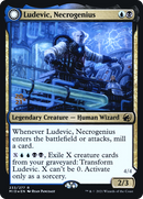 Ludevic, Necrogenius // Olag, Ludevic's Hubris (PRE-233S) - Innistrad: Midnight Hunt Promos: (Double Faced Transform) Foil