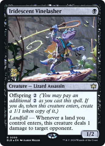 Iridescent Vinelasher (PRE-099) - Bloomburrow Promos Foil