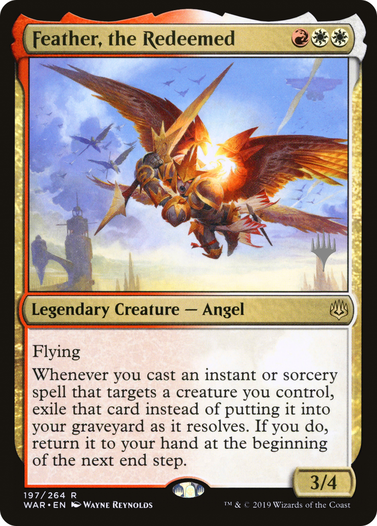 Feather, the Redeemed (PPTHB-197) - War of the Spark Promos Foil