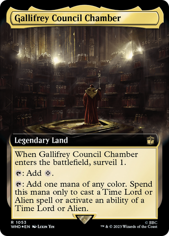 Gallifrey Council Chamber (WHO-1053) - Doctor Who: (Extended Art) Foil