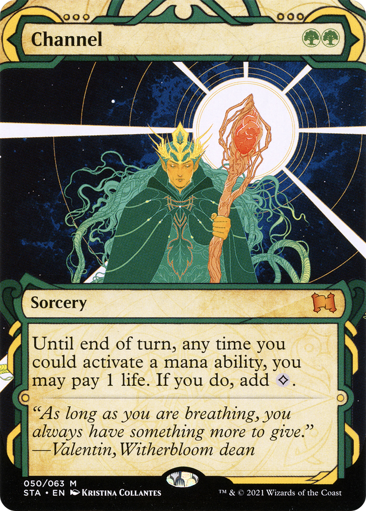 Channel (STA-050) - Strixhaven Mystical Archive: (Showcase) (Borderless)