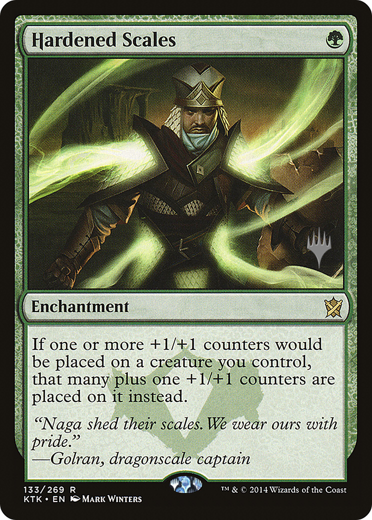 Hardened Scales (PPIKO-133P) - Khans of Tarkir Promos Foil