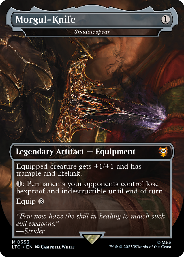 Shadowspear (LTC-353) - Tales of Middle-earth Commander / Morgul-Knife (Borderless)