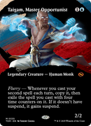 Taigam, Master Opportunist (TDM-335) - Tarkir: Dragonstorm: (Showcase) (Borderless)
