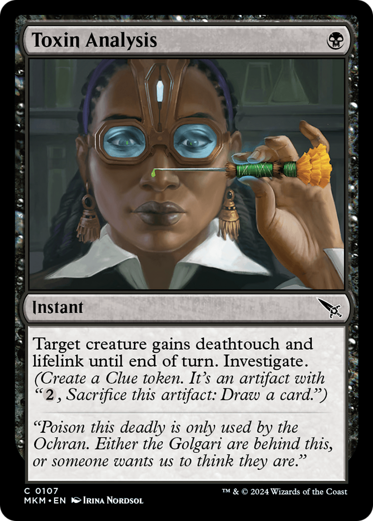 Toxin Analysis (MKM-107) - Murders at Karlov Manor Foil