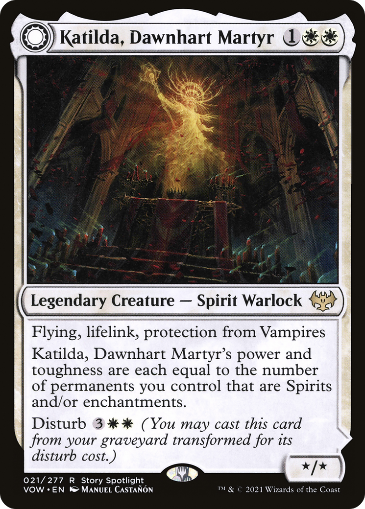 Katilda, Dawnhart Martyr // Katilda's Rising Dawn (VOW-021) - Innistrad: Crimson Vow: (Double Faced Transform)