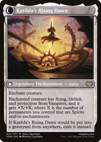 Katilda, Dawnhart Martyr // Katilda's Rising Dawn (VOW-021) - Innistrad: Crimson Vow: (Double Faced Transform)