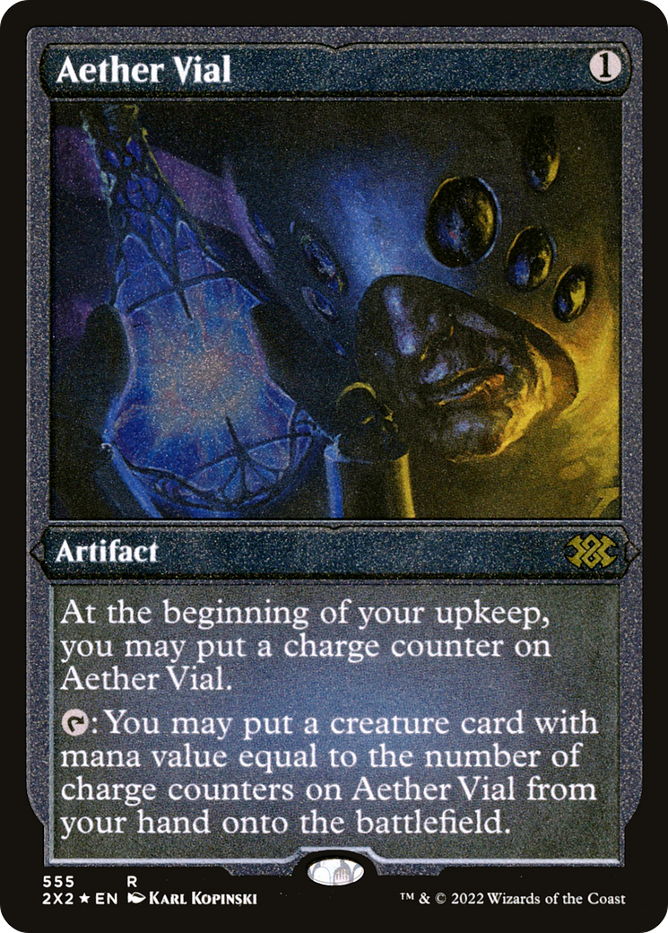 Aether Vial (2X2-555) - Double Masters 2022 Foil