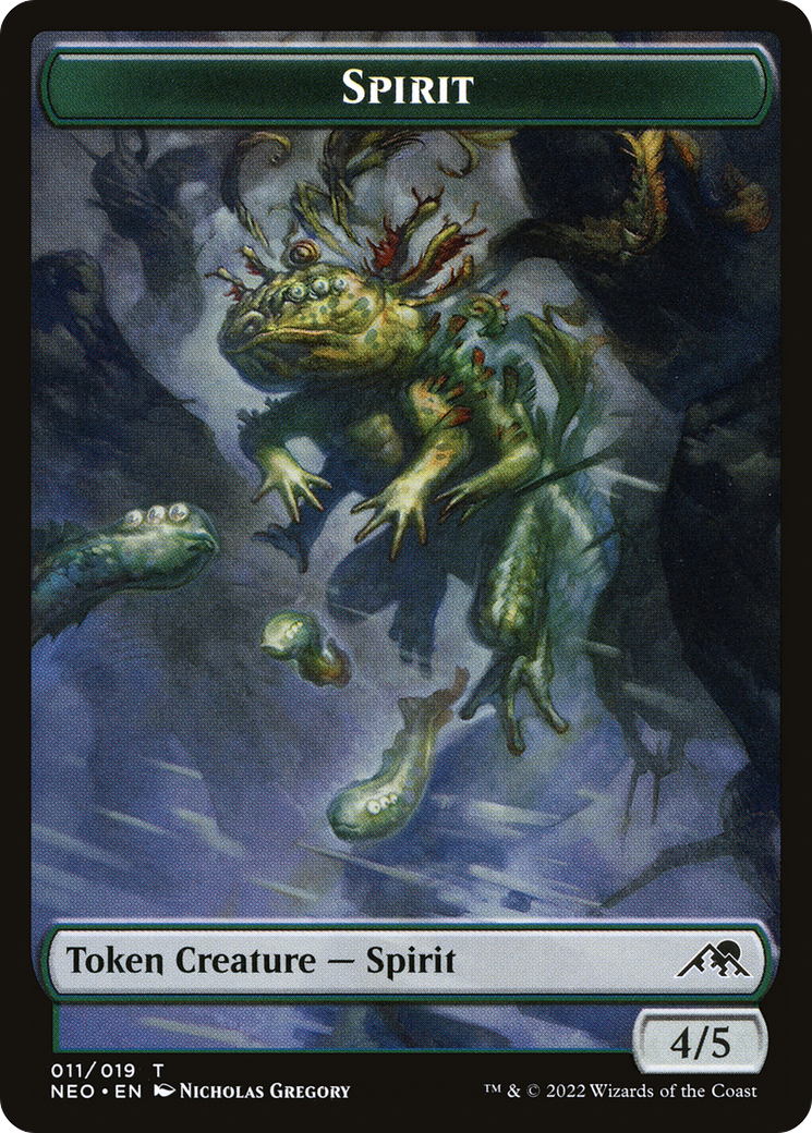Spirit (NEO-011) - Kamigawa: Neon Dynasty Tokens Foil