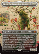 Beza, the Bounding Spring (BLB-287) - Bloomburrow: (Showcase) (Borderless) Foil