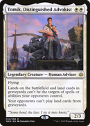 Tomik, Distinguished Advokist (PPELD-34P) - War of the Spark Promos Foil