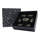 LPG Dice RPG Set Hollow Elliptic - Chrome and Gold