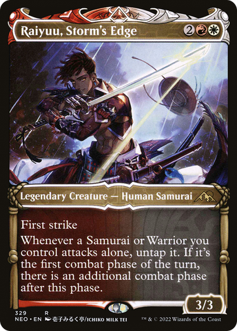 Raiyuu, Storm's Edge (NEO-329) - Kamigawa: Neon Dynasty: (Showcase) Foil