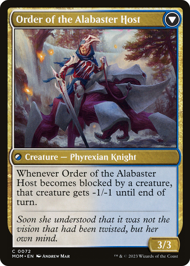 Order of the Mirror // Order of the Alabaster Host (MOM-072) - March of the Machine