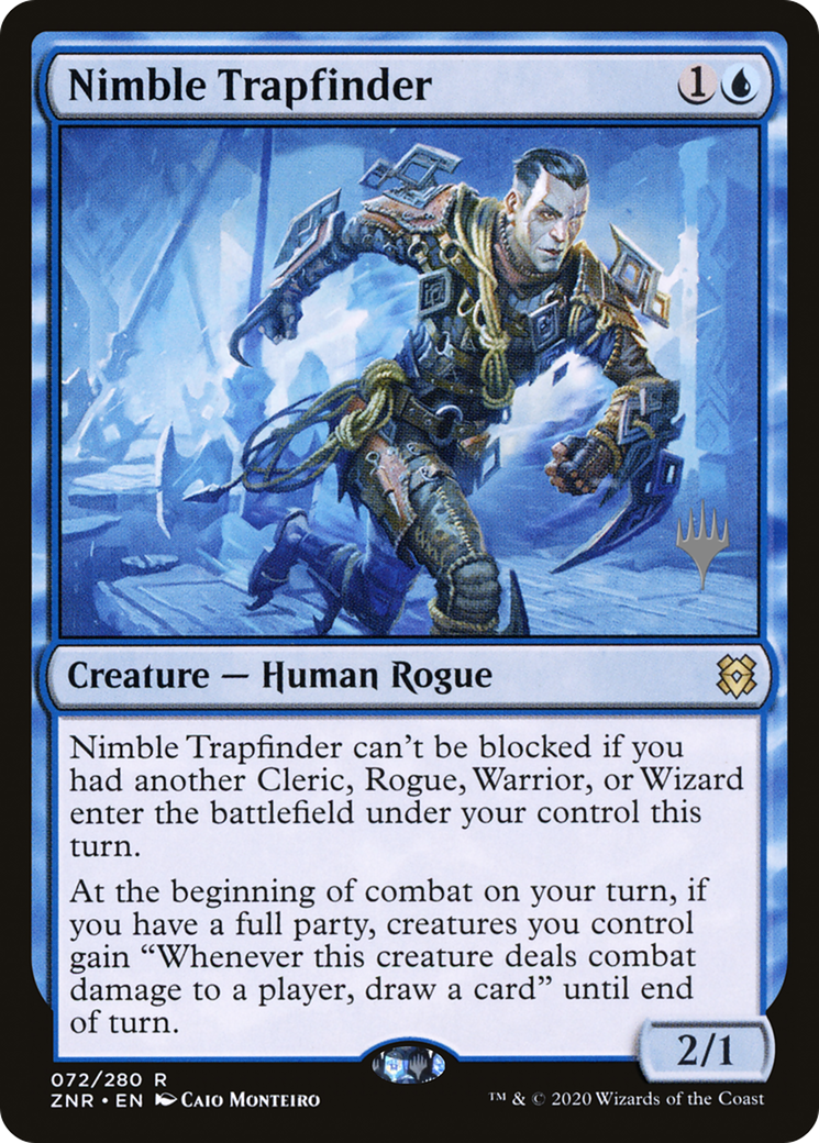 Nimble Trapfinder (PPZNR-072) - Zendikar Rising Promos Foil