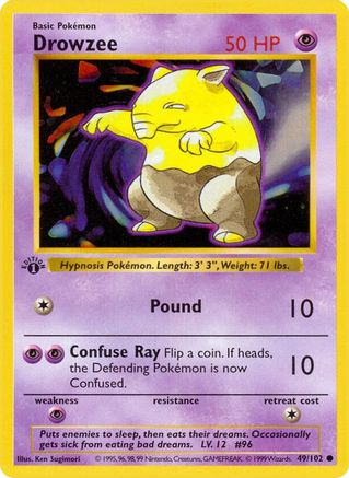 Drowzee (49/102) [Base Set Shadowless Unlimited]