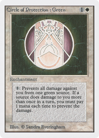 Circle of Protection: Green (2ED-012) - Unlimited Edition