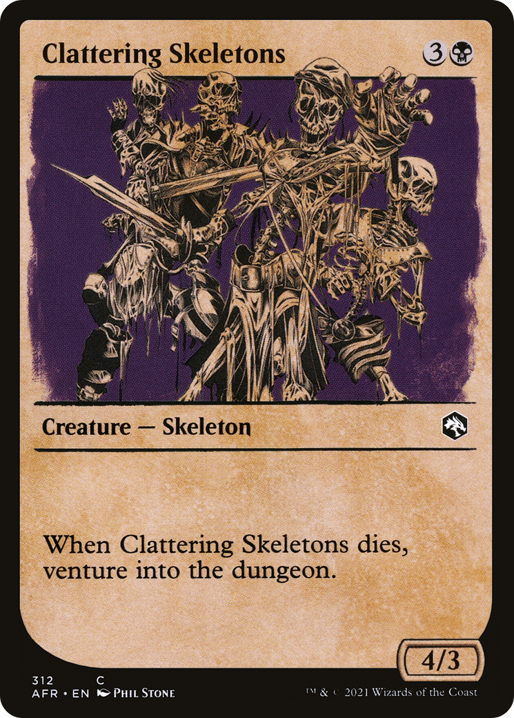 Clattering Skeletons (AFR-312) - Adventures in the Forgotten Realms: (Showcase)