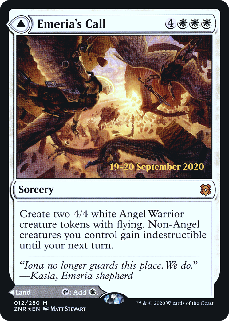 Emeria's Call // Emeria, Shattered Skyclave (PRE-012) - Zendikar Rising Promos Foil
