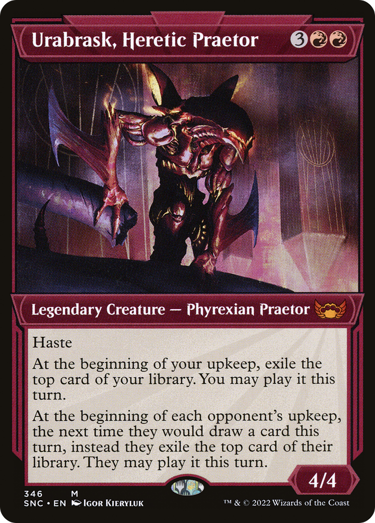 Urabrask, Heretic Praetor (SNC-346) - Streets of New Capenna: (Showcase) Foil