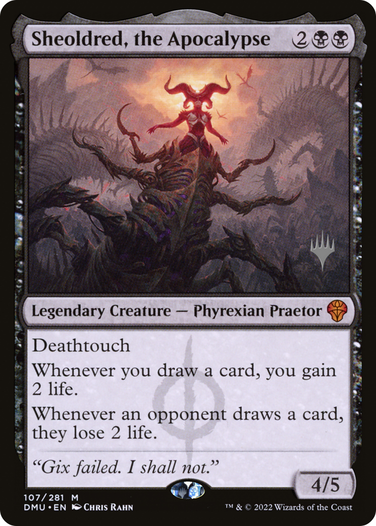 Sheoldred, the Apocalypse (PPDMU-107) - Dominaria United Promos Foil