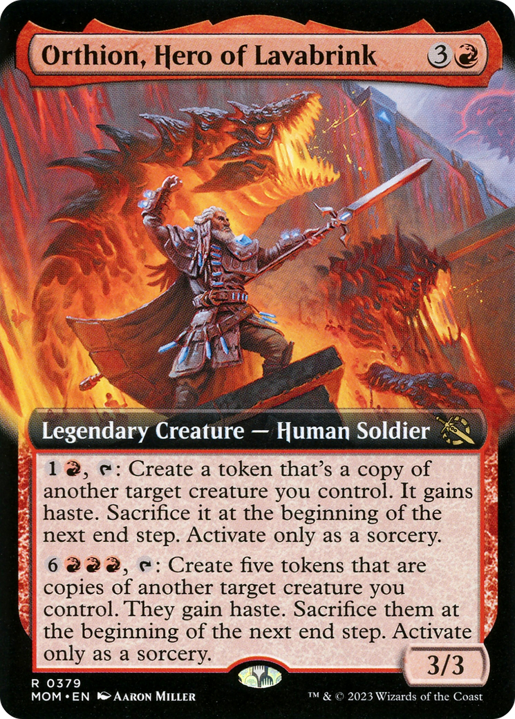 Orthion, Hero of Lavabrink (MOM-379) - March of the Machine: (Extended Art)