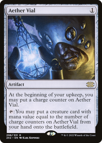 Aether Vial (2X2-298) - Double Masters 2022 Foil