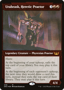 Urabrask, Heretic Praetor (SNC-446) - Streets of New Capenna: (Showcase) Etched Foil