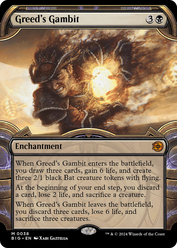 Greed's Gambit (BIG-038) - The Big Score: (Showcase) Foil