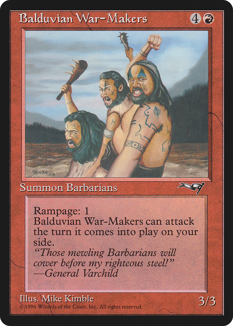 Balduvian War-Makers (ALL-098) - Alliances