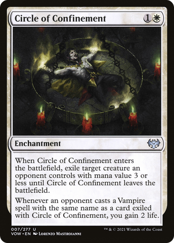 Circle of Confinement (VOW-007) - Innistrad: Crimson Vow Foil
