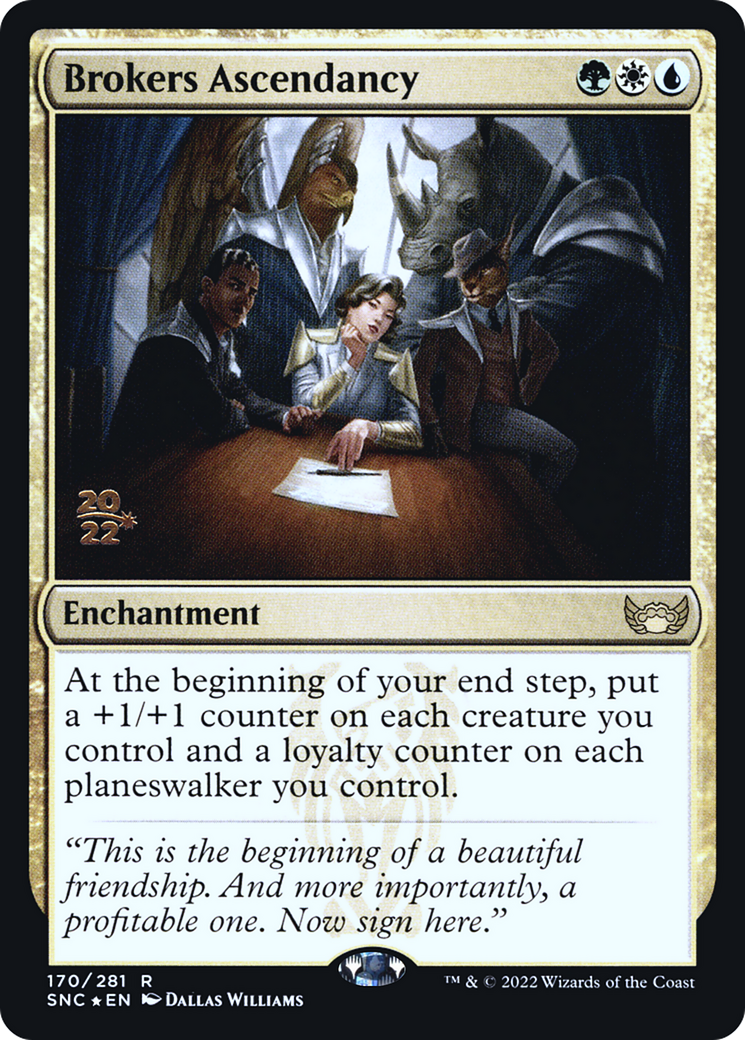 Brokers Ascendancy (PRE-170S) - Streets of New Capenna Promos Foil