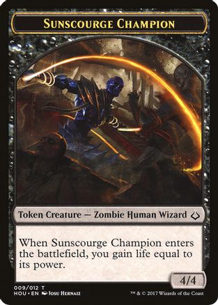 Sunscourge Champion // Cat Double-Sided Token (HOU-9 // 16) - Hour of Devastation