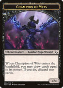 Champion of Wits // Warrior Double-Sided Token (HOU-2 // 17) - Hour of Devastation