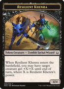 Resilient Khenra // Zombie Double-Sided Token (HOU-6 // 20) - Hour of Devastation
