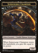 Sunscourge Champion // Zombie Double-Sided Token (HOU-9 // 20) - Hour of Devastation
