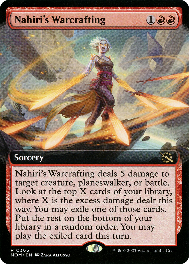 Nahiri's Warcrafting (MOM-365) - March of the Machine: (Extended Art)