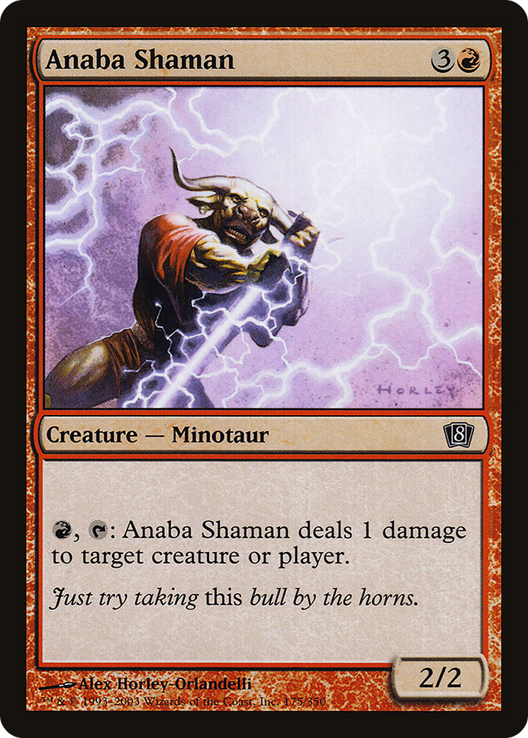 Anaba Shaman (8ED-175★) - Eighth Edition Foil