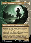 Aragorn, Company Leader (LTR-316) - The Lord of the Rings: Tales of Middle-earth: (Showcase) (Borderless) Foil