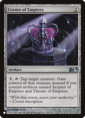 Crown of Empires (LIST-M12-203) - The List