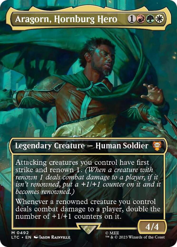 Aragorn, Hornburg Hero (LTC-492) - Tales of Middle-earth Commander (Borderless)
