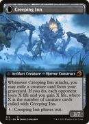 Hostile Hostel // Creeping Inn (MID-379) - Innistrad: Midnight Hunt: (Extended Art, Double Faced Transform) Foil