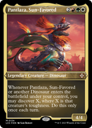 Pantlaza, Sun-Favored (LCC-124) - The Lost Caverns of Ixalan Commander Etched Foil