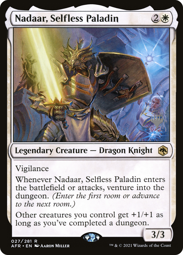 Nadaar, Selfless Paladin (PPAFR-27P) - Adventures in the Forgotten Realms Promos Foil